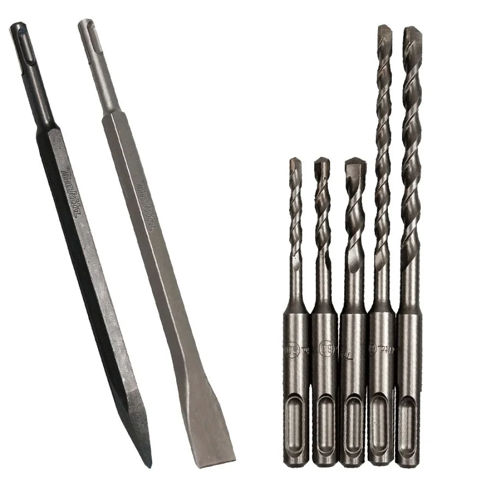 Martelete Combinado 24mm SDS HR2470-L Makita e Brocas e Ponteira e Talhadeira