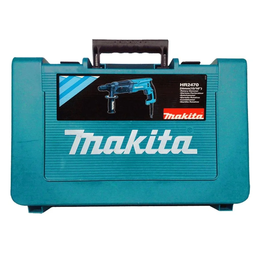 Martelete Combinado 24mm SDS HR2470-L Makita e Brocas e Ponteira e Talhadeira