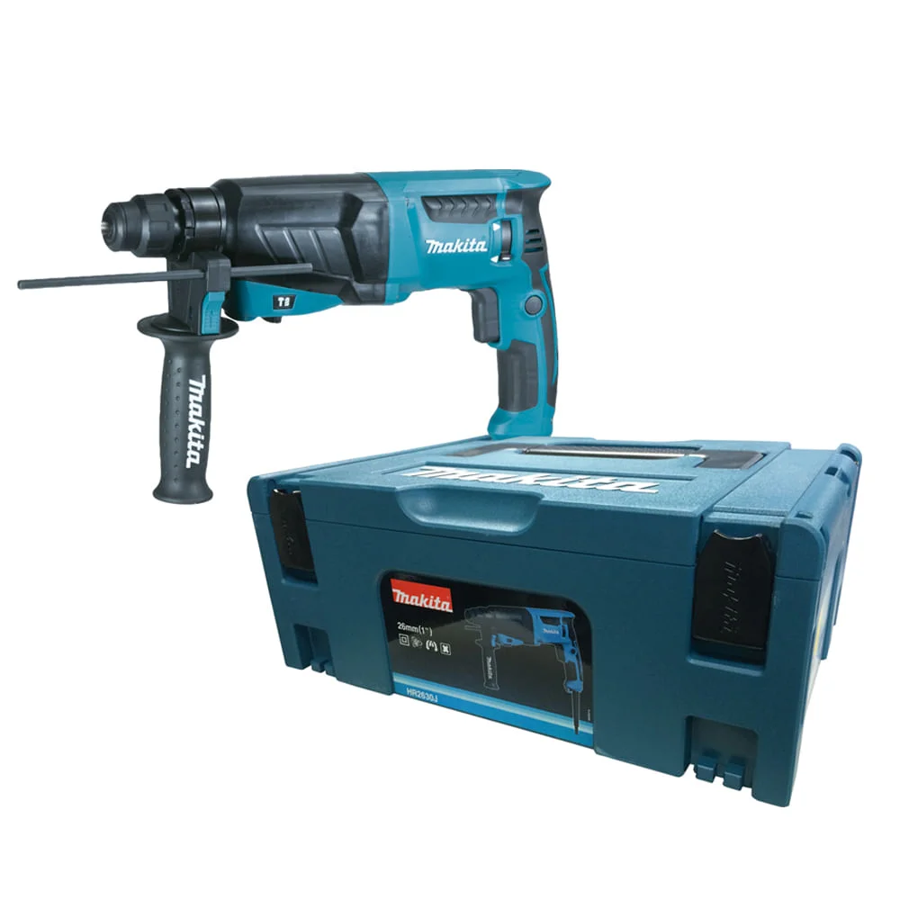 Martelete Combinado 26mm 830 Watts e Maleta para Transporte HR2630J Makita