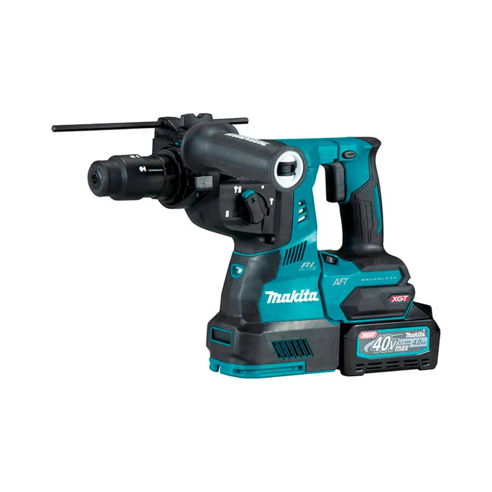 Martelete Combinado à Bateria e 2 Baterias 40V e Maleta HR002GM201 Makita