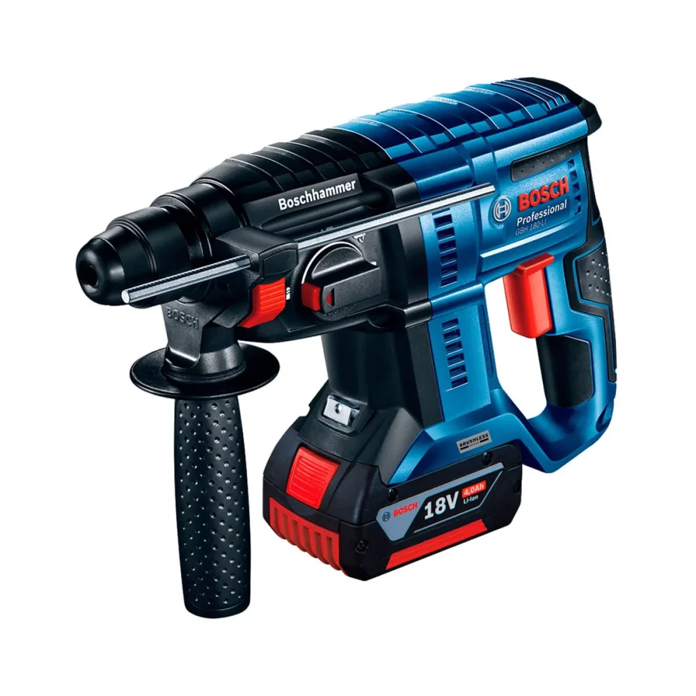 Martelete Perfurador à Bateria GBH 180-LI e 2 Baterias 18V com Maleta Bosch