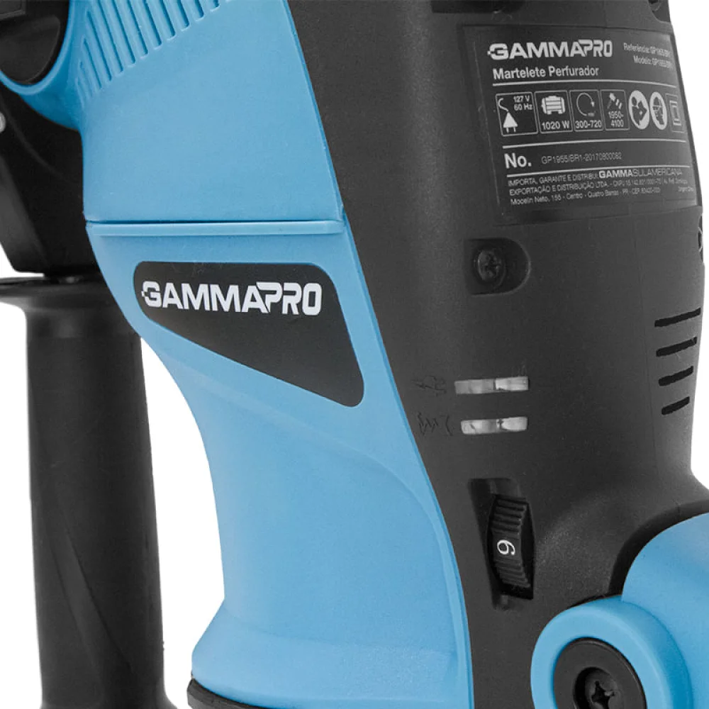 Martelete Perfurador Rompedor 1020 Watts GP1955 Gamma Ferramentas 220 Volts