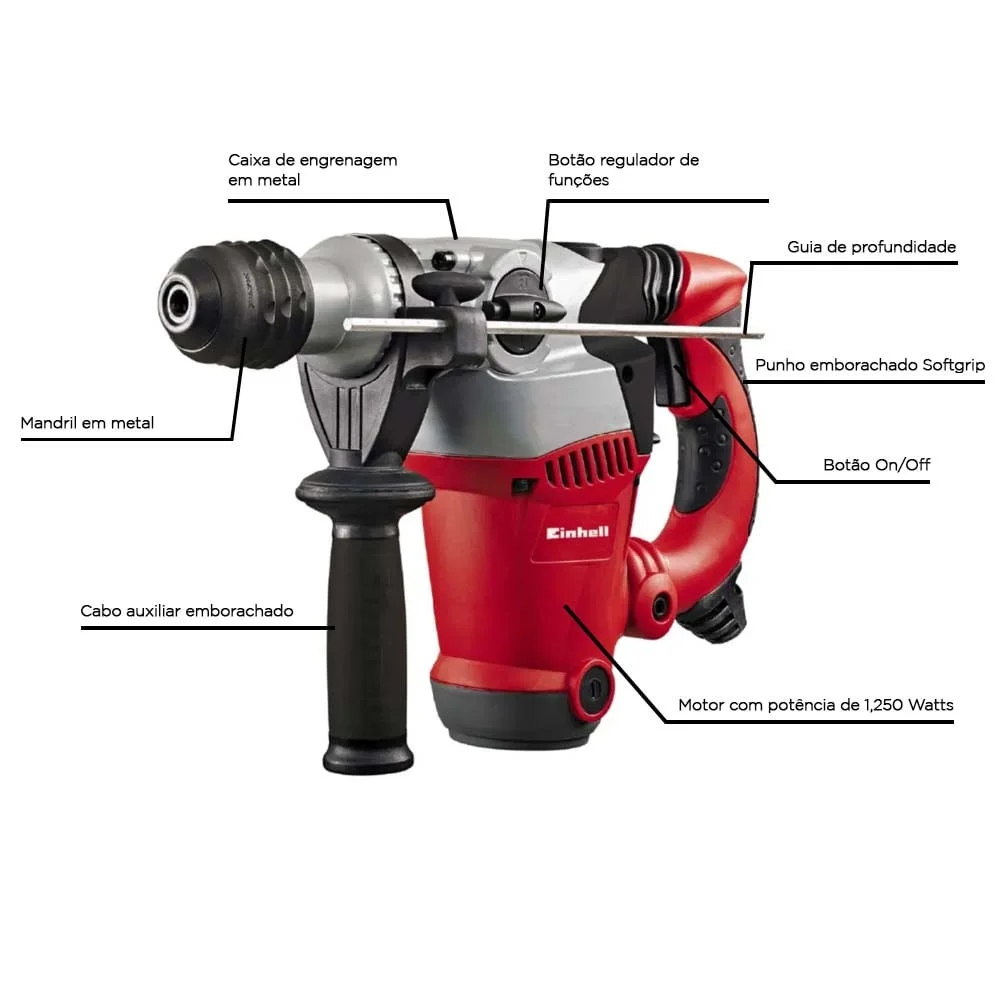 Martelete Rotativo 1250 Watts RT-RH 32 Einhell
