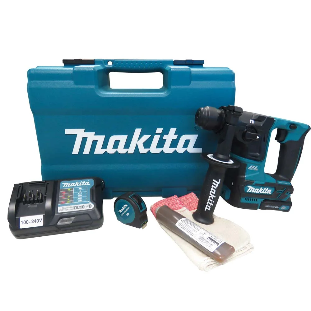 Martelete Rotativo à Bateria e 61 Acessórios HR166DWAX1 Makita