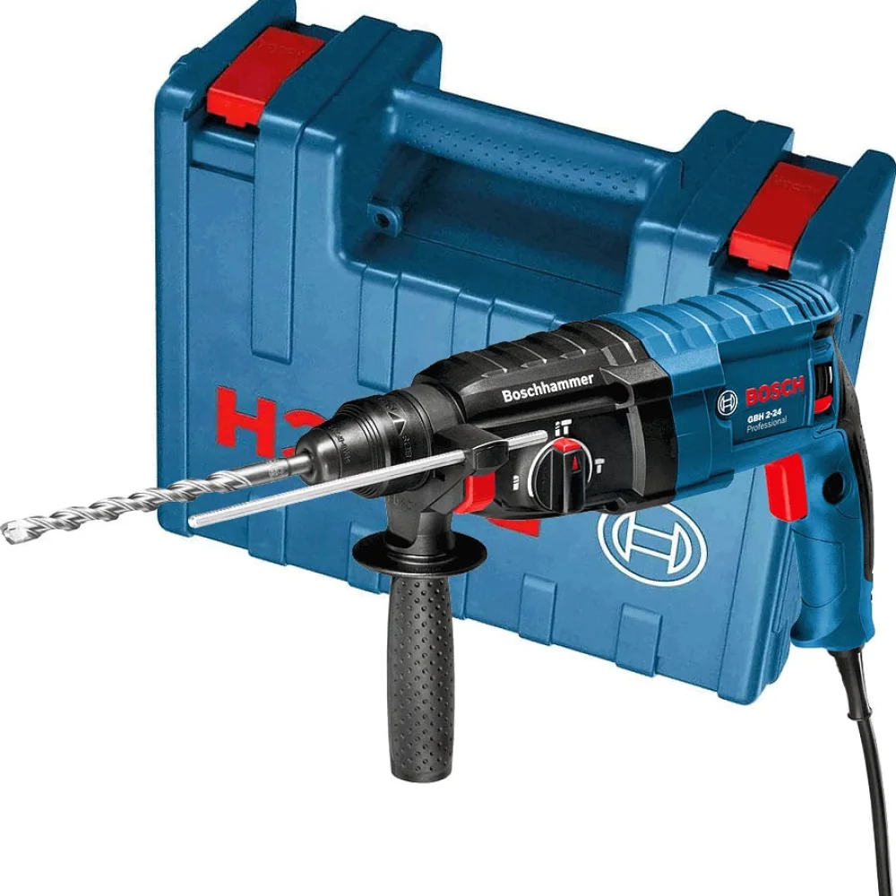Martelete Rotativo Perfuração 820 Watts e Maleta GBH 2 24-D Bosch