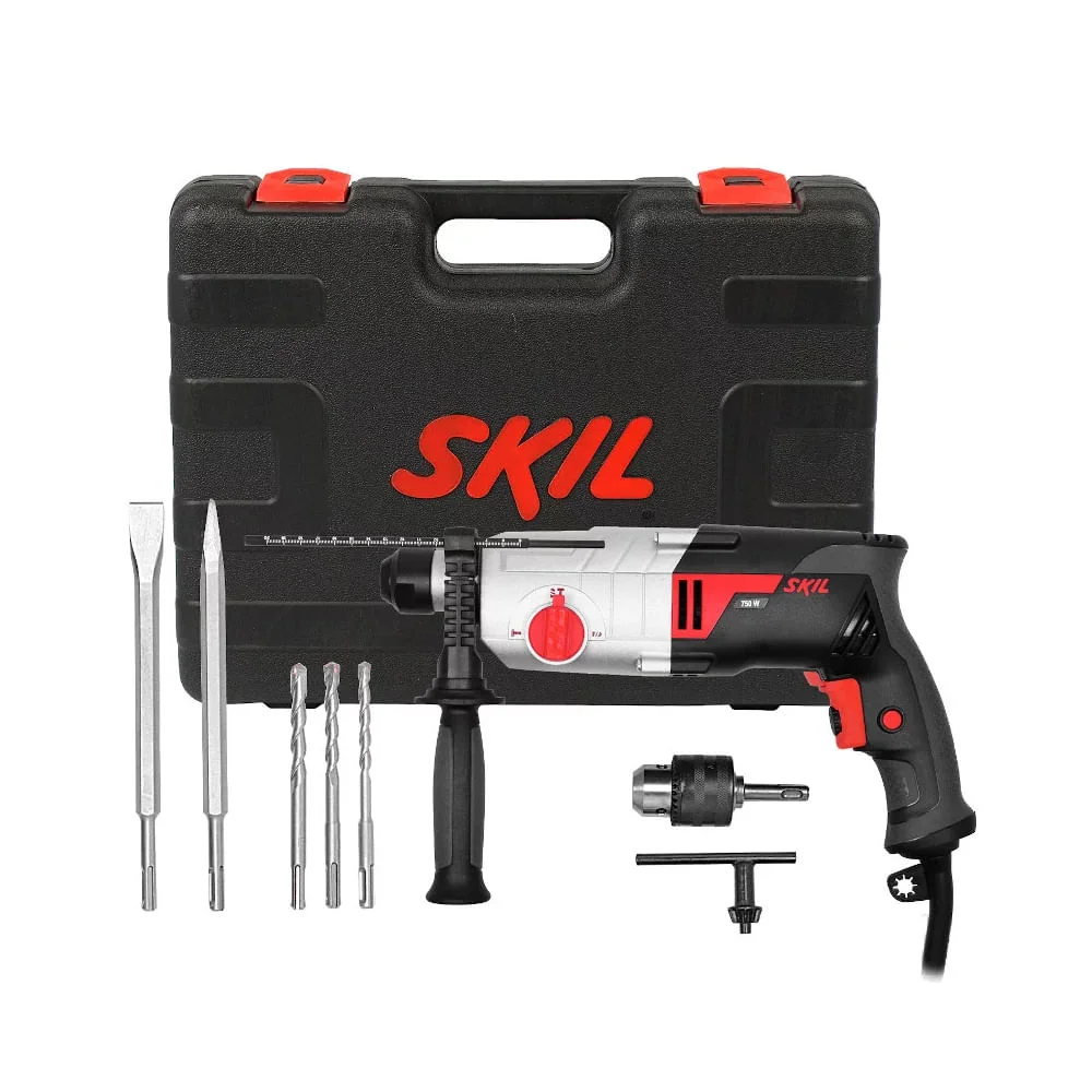 Martelo Eletropneumático SDS 1859 750 Watts com Maleta e Acessórios Skil
