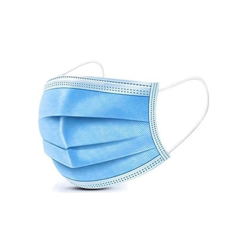 Máscaras Infantil Tripla Camada Descartável Azul Claro 001403-I SPk 25 Unidades