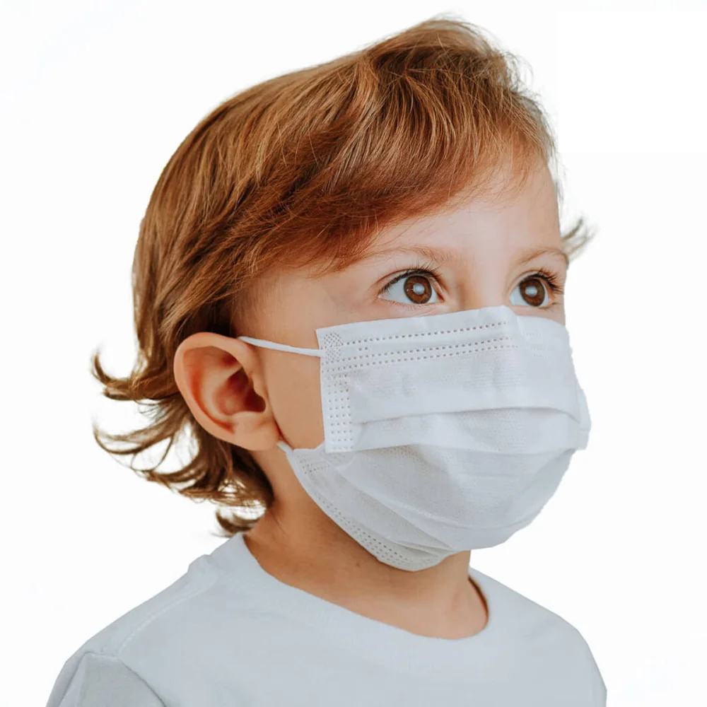 Máscaras Infantil Tripla Camada Descartável Branca 001109-I SPk 25 Unidades