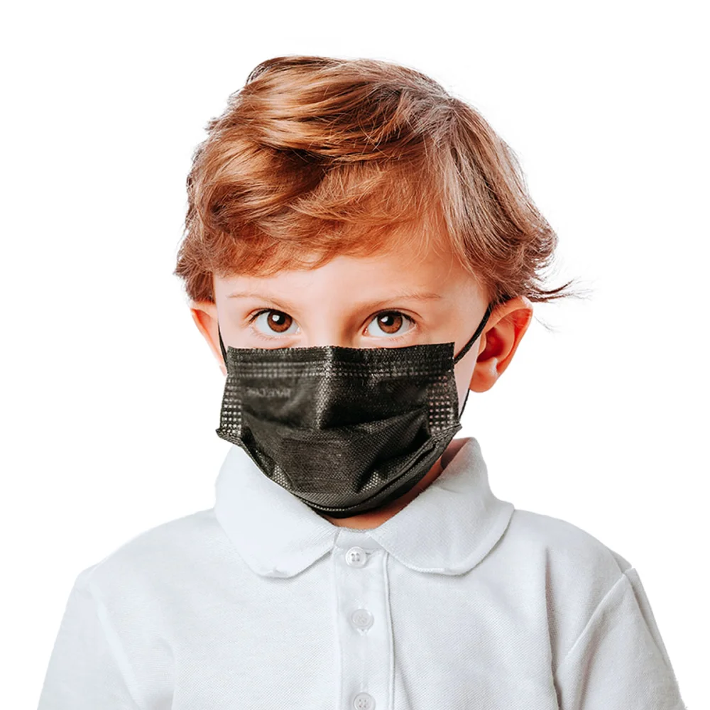 Máscaras Infantil Tripla Camada Descartável Preta 001123-I SPk 25 Unidades