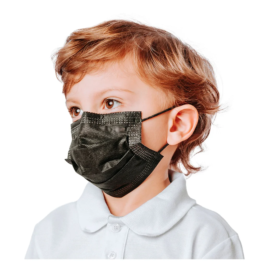 Máscaras Infantil Tripla Camada Descartável Preta 001123-I SPk 25 Unidades