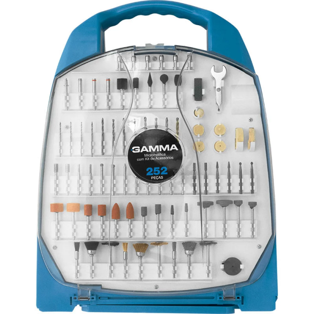 Microrretífica 130W com Kit de Acessórios 252 Peç G19502 Gamma