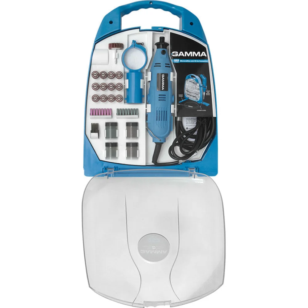 Microrretífica 130W com Kit de Acessórios 252 Peç G19502 Gamma