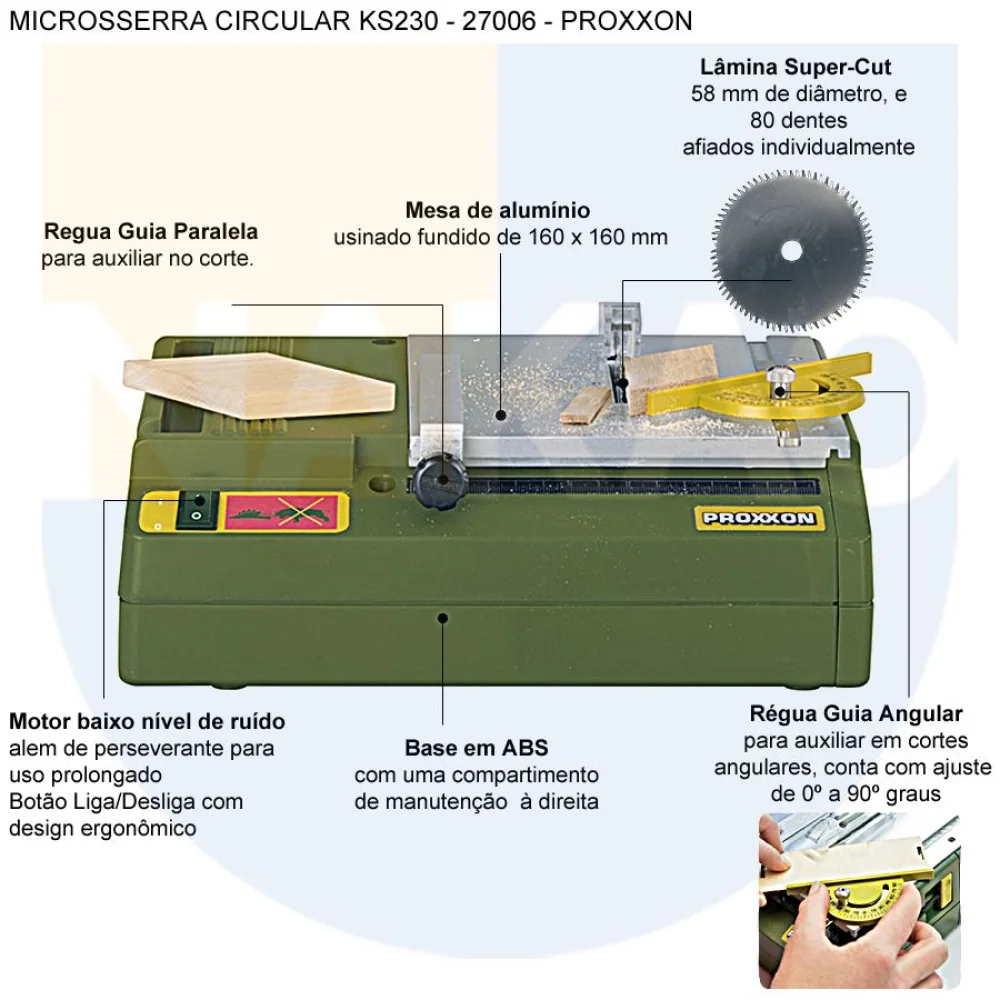 Microsserra Circular Ks230 27006 Proxxon 220 Volts