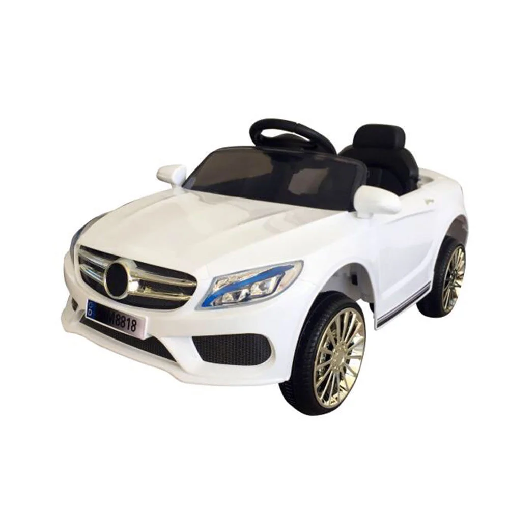 Mini Carro Elétrico Infantil com Controle Remoto BW007BR Import Branco