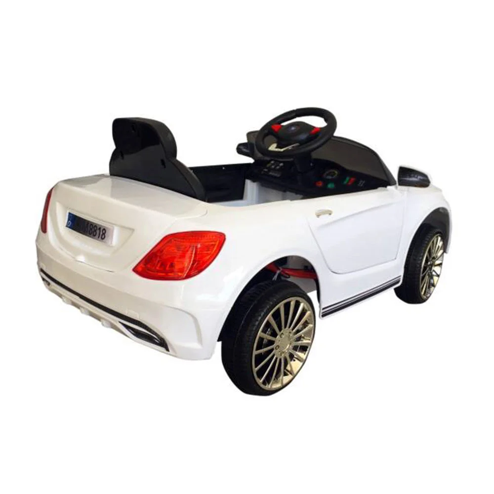 Mini Carro Elétrico Infantil com Controle Remoto BW007BR Import Branco