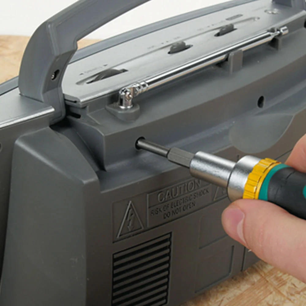 Mini Chave com Catraca e Bits 116mm 123700 Wolfcraft