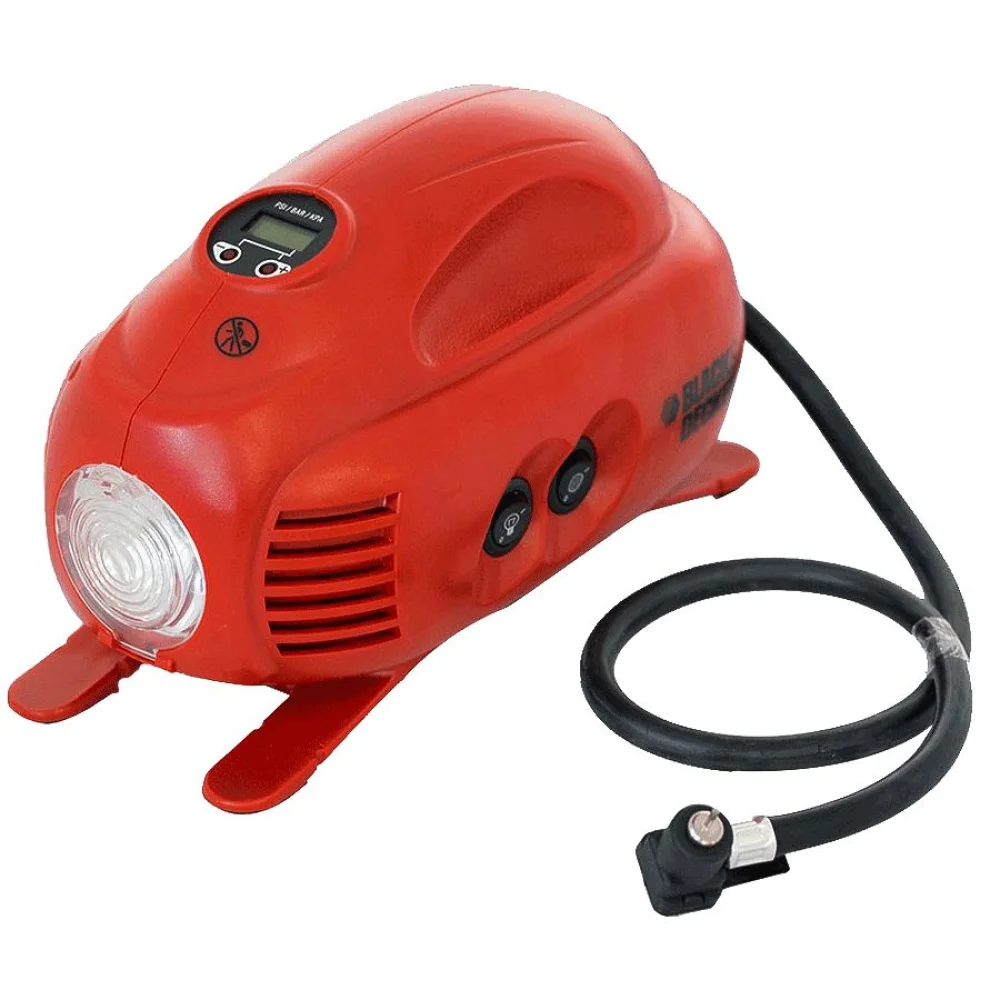 Mini Compressor de Ar Portátil Digital 12V ASI200-LA BlackDecker