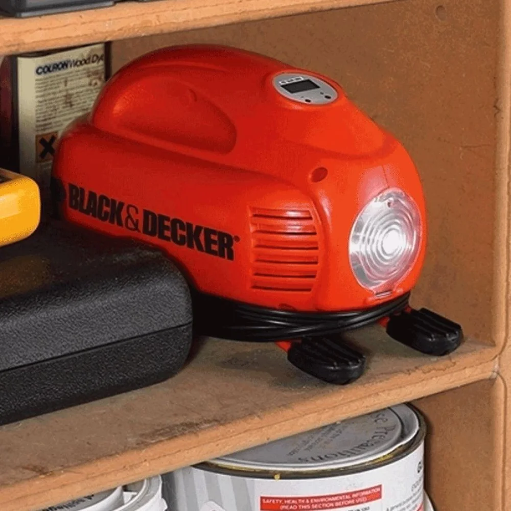 Mini Compressor de Ar Portátil Digital 12V ASI200-LA BlackDecker