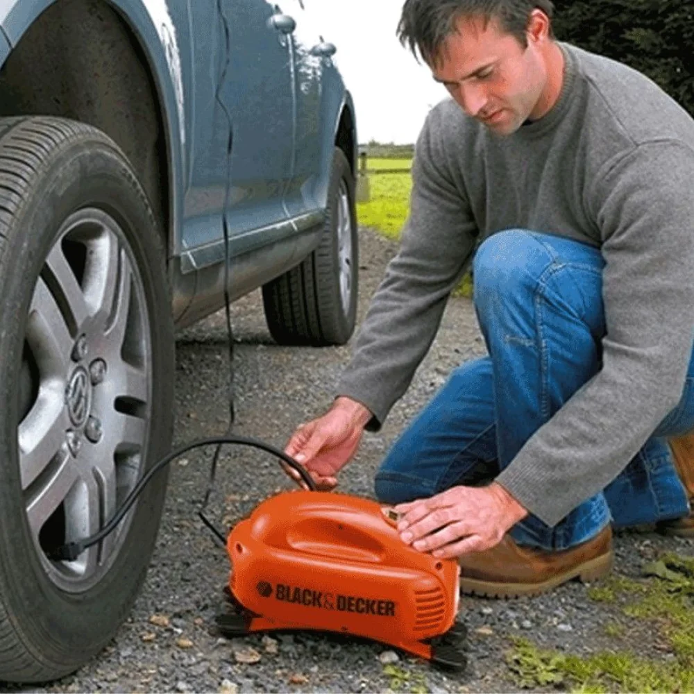 Mini Compressor de Ar Portátil Digital 12V ASI200-LA BlackDecker