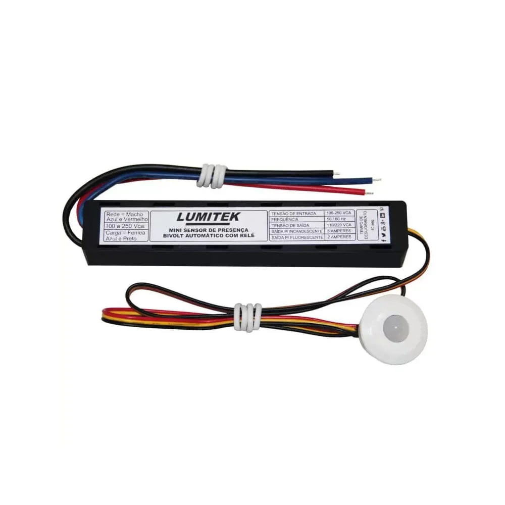 Mini Sensor de Presença 00038.32815628 Lumitek