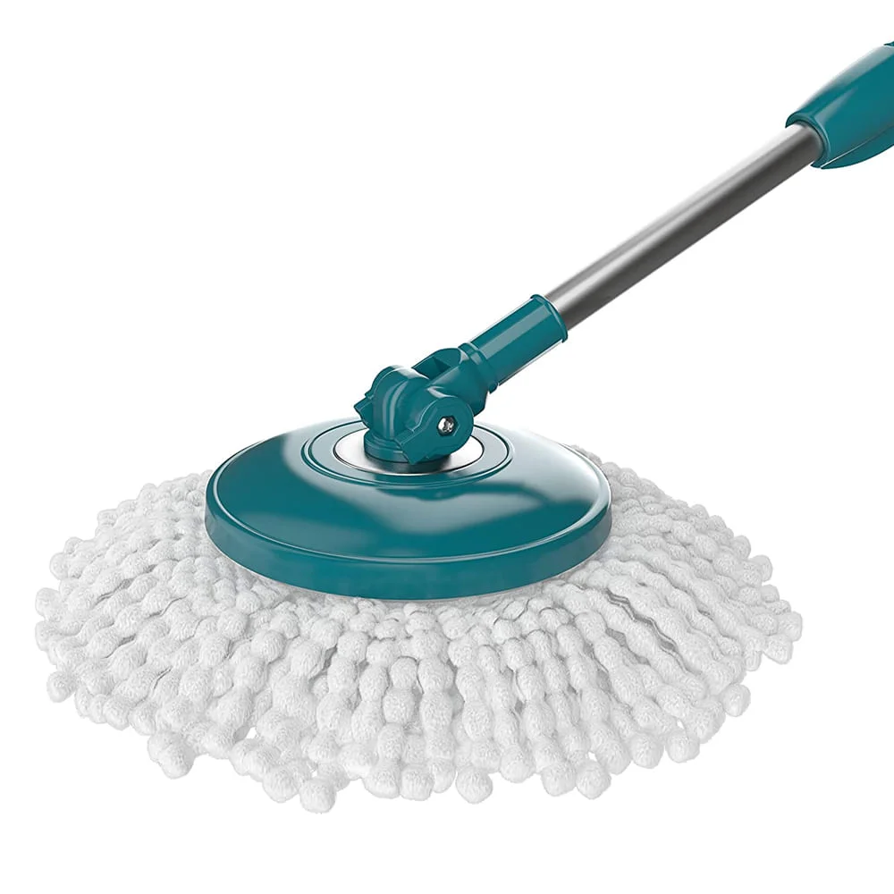 Mop Giratorio Flash Limp Fit 360 Spin Extensível 1,28m Microfibra 1Refil e Balde