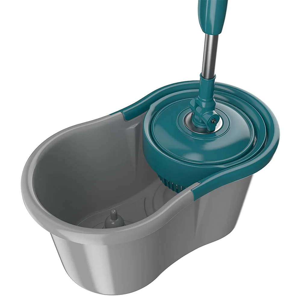 Mop Giratorio Flash Limp Fit 360 Spin Extensível 1,28m Microfibra 1Refil e Balde