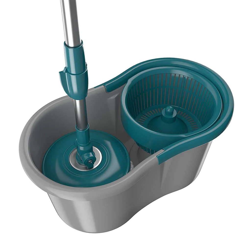 Mop Giratorio Flash Limp Fit 360 Spin Extensível 1,28m Microfibra 1Refil e Balde