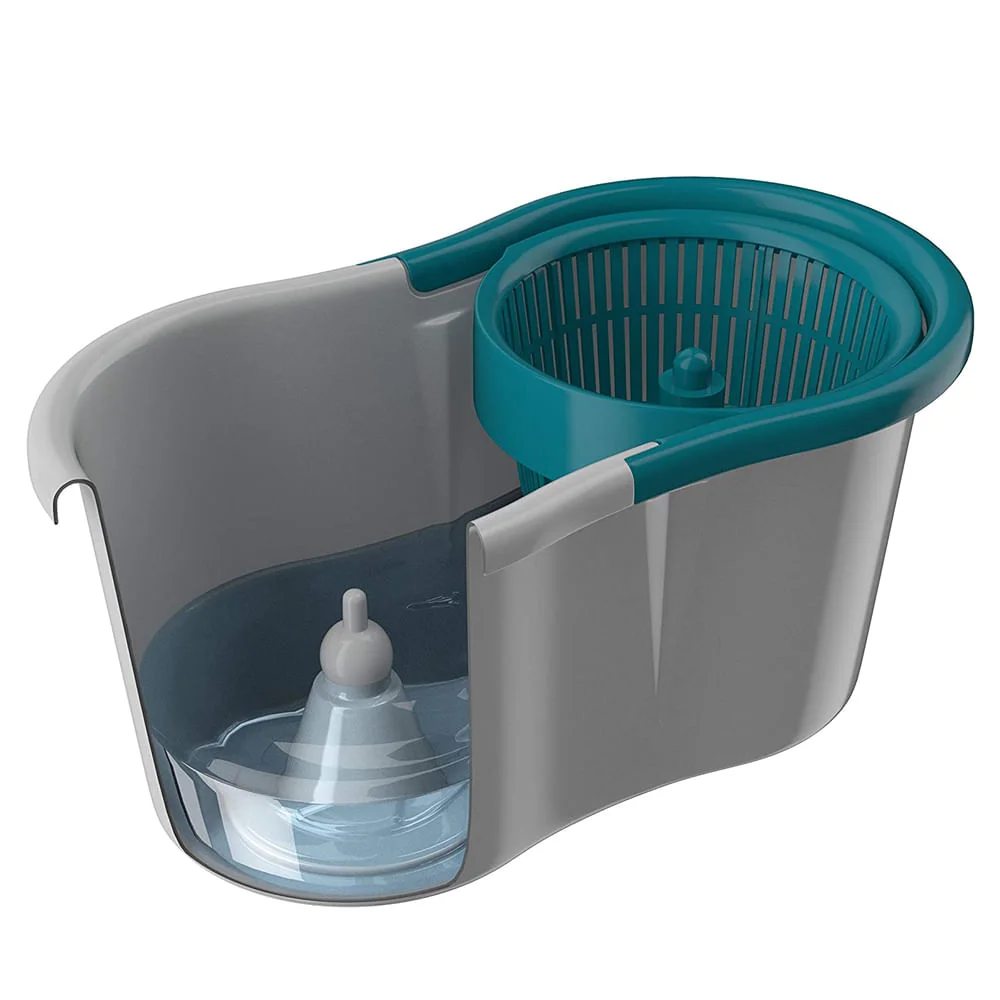 Mop Giratorio Flash Limp Fit 360 Spin Extensível 1,28m Microfibra 1Refil e Balde