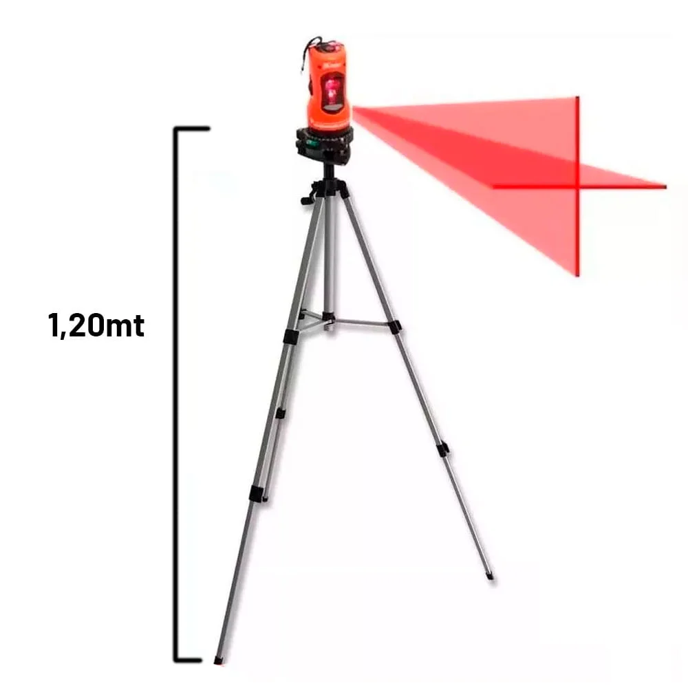 Nível à Laser 150mm com Tripé 110cm Auto Nivelamento 350339 MTX