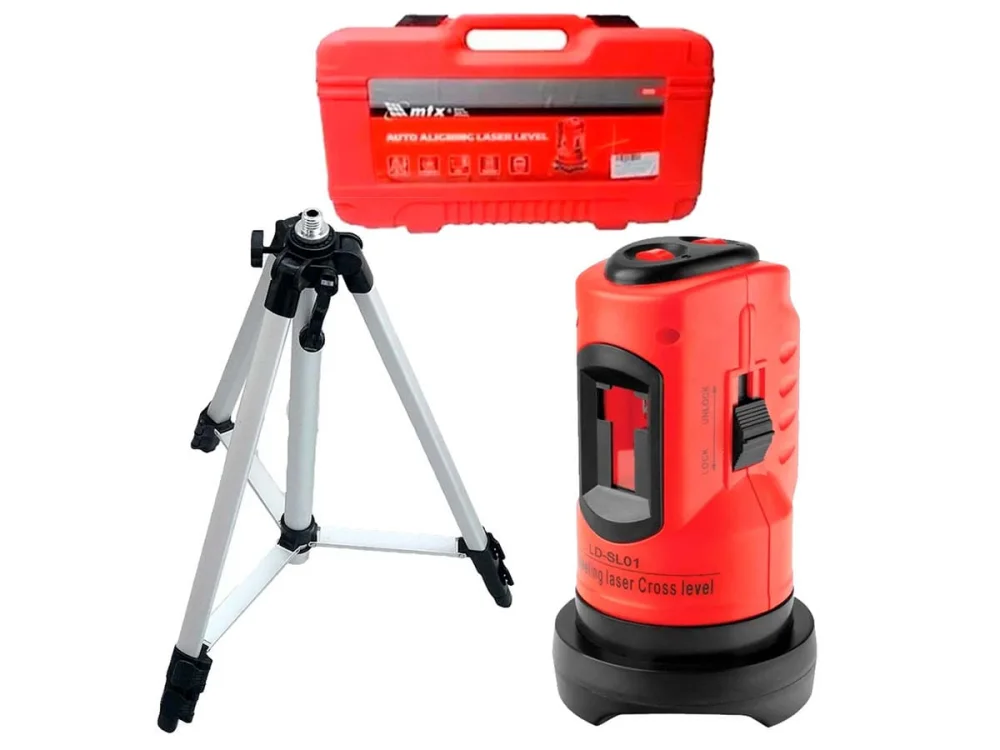 Nível à Laser 150mm com Tripé 110cm Auto Nivelamento 350339 MTX