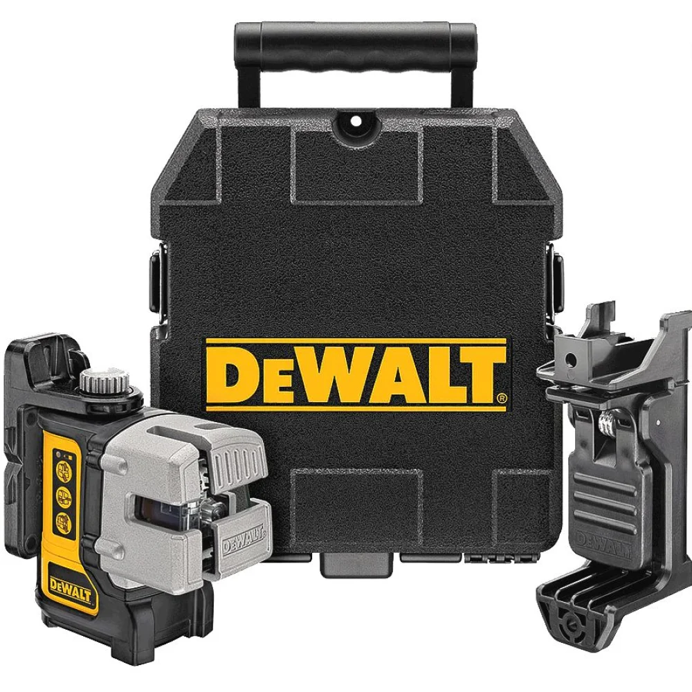 Nível a Laser Pontos em Cruz Nível Automático e Maleta e Base DW089K DeWalt