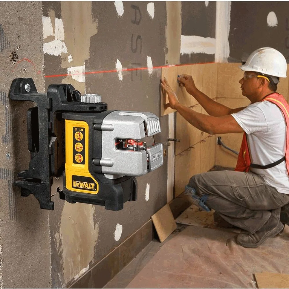 Nível a Laser Pontos em Cruz Nível Automático e Maleta e Base DW089K DeWalt