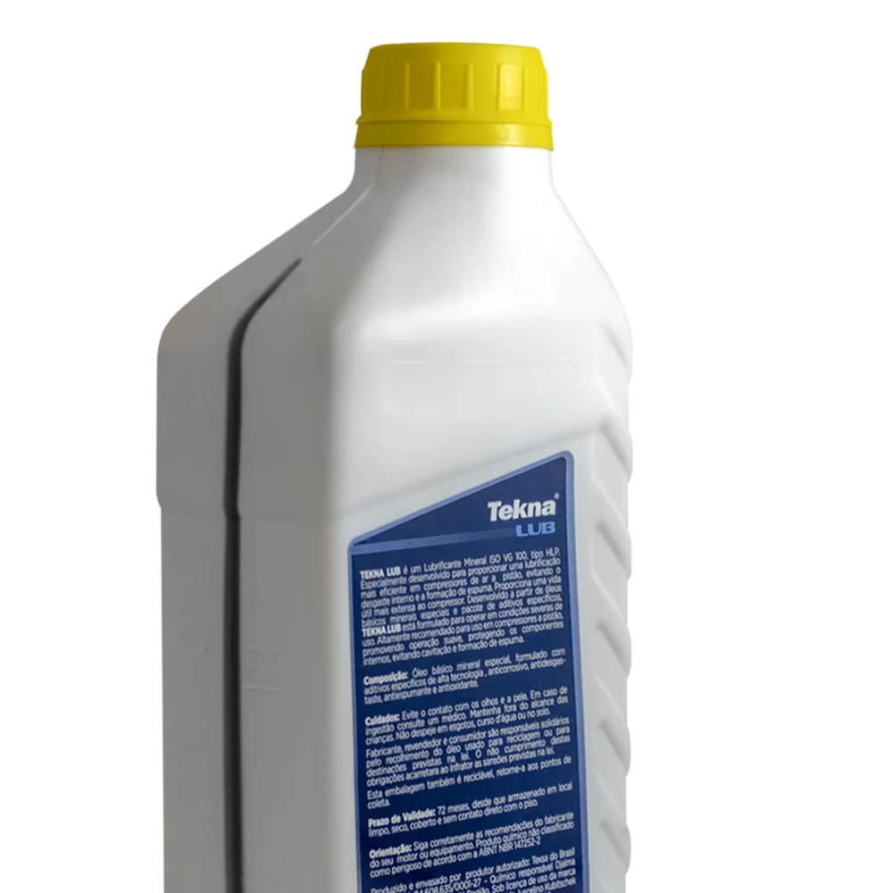 Óleo Lubrificante para Compressores de Ar ISO VG100 Tekna 1000ml