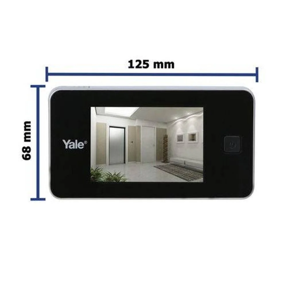 Olho Mágico Digital Real View Sem Gravação JY8032 Yale Prata