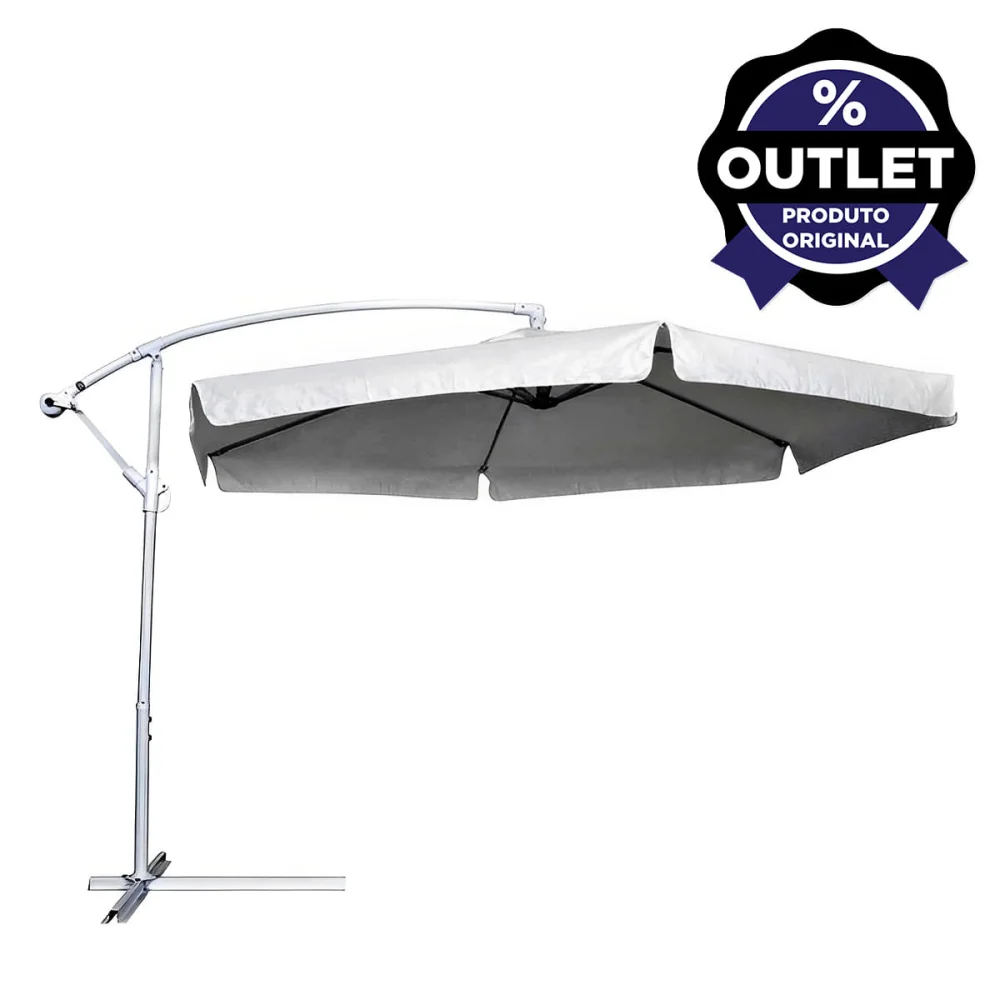 Ombrellone Suspenso Regulável com Manivela 250 Metros Belfix Outlet