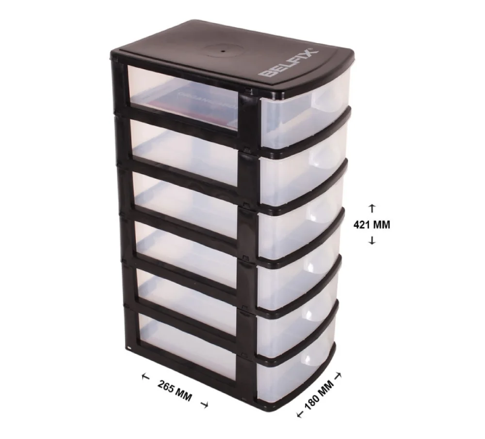 Organizador de Plástico 6 Gavetas 158200 Belfix