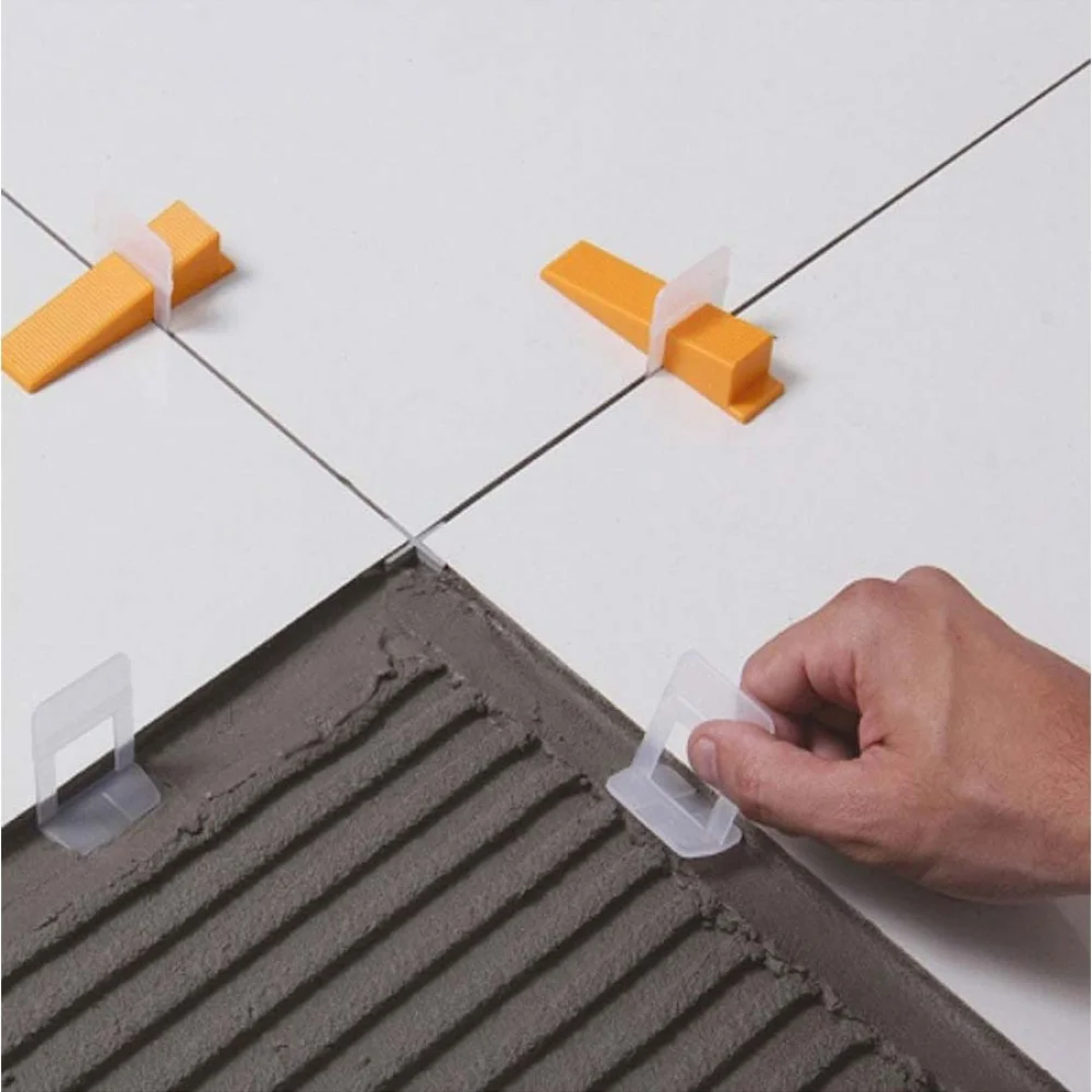 Pacote com 100 Cunhas Slim para Nivelamento de Revestimentos 61538 Cortag