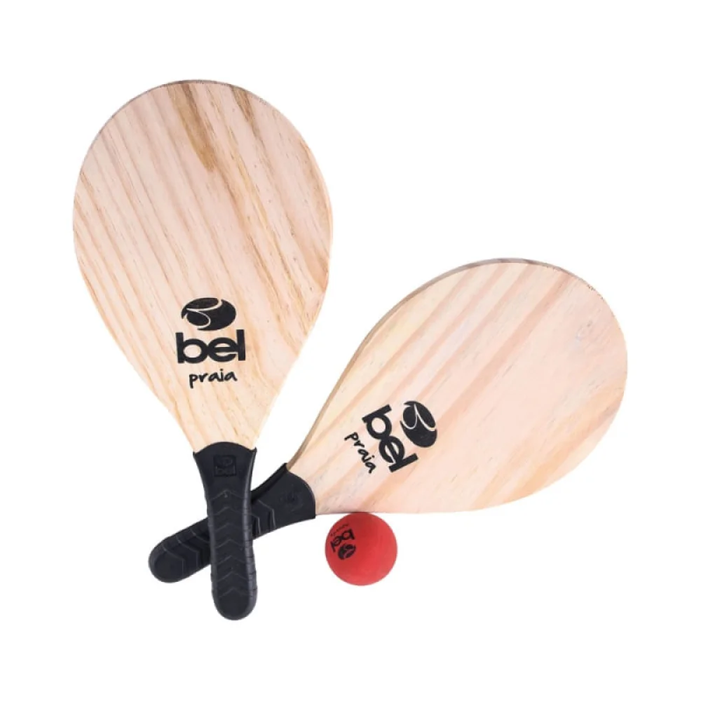 Par de Raquetes De Praia e Bola e Sacola 481000 Belfix Cores Sortidas