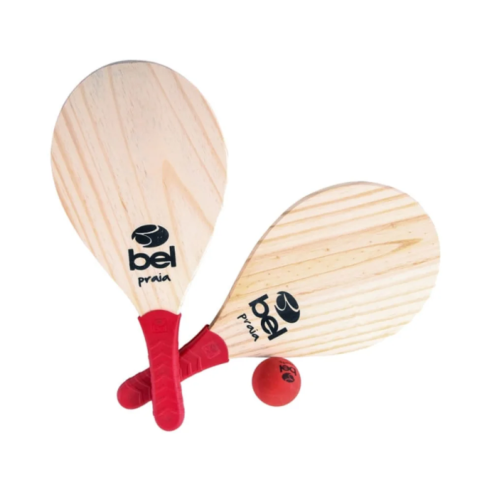 Par de Raquetes De Praia e Bola e Sacola 481000 Belfix Cores Sortidas