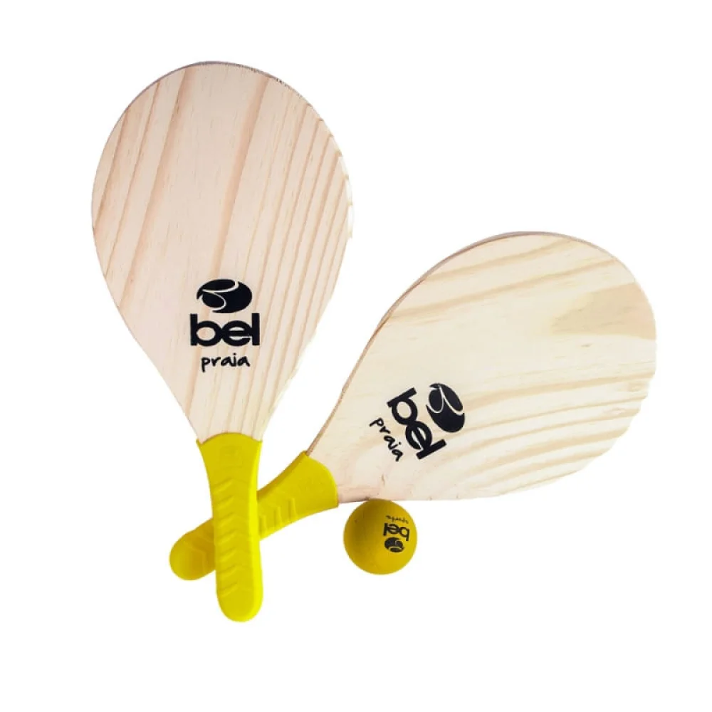 Par de Raquetes De Praia e Bola e Sacola 481000 Belfix Cores Sortidas