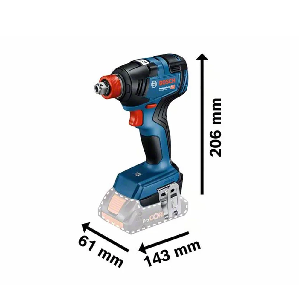 Parafusadeira Chave de Impacto à Bateria Não acompanha GDX 18V-200 Bosch