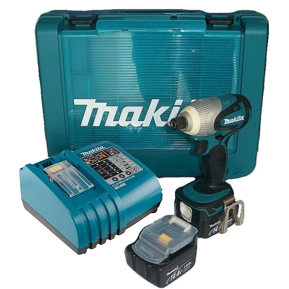 Parafusadeira de Impacto à Bateria e 2 Baterias 14.4V BTD130FRFE Makita 110 Volts