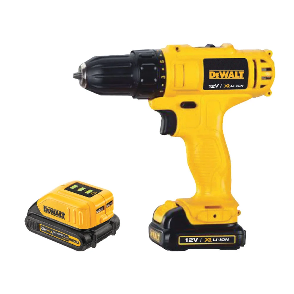 Parafusadeira e Furadeira à Bateria e 2 Baterias e Carregador DCD700CH-BR Dewalt Bivolt