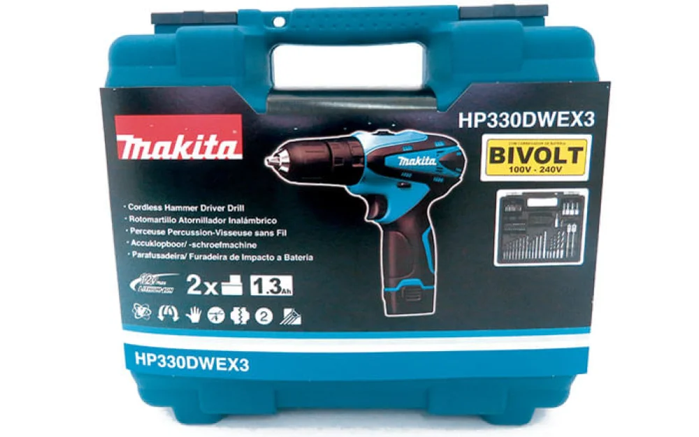 Parafusadeira e Furadeira de Impacto 10mm 12V HP330DWEX3 Makita