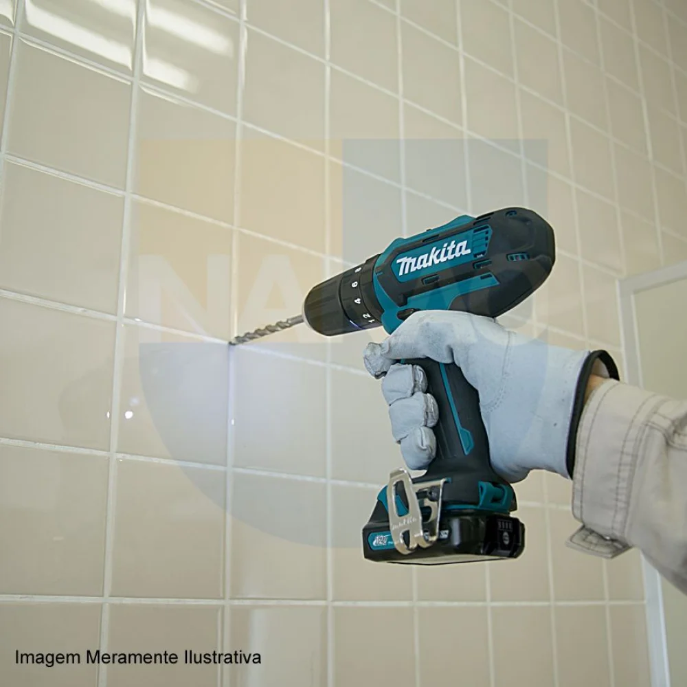 Parafusadeira e Furadeira de Impacto à Bateria 10mm 12V e Maleta HP331DSAE Makita