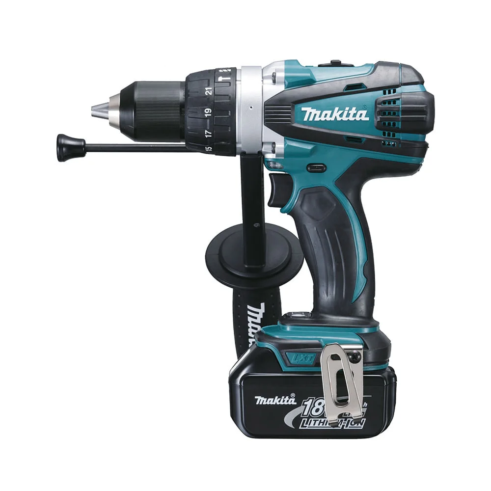 Parafusadeira e Furadeira de Impacto à Bateria 18V 13mm DHP458RFE Makita