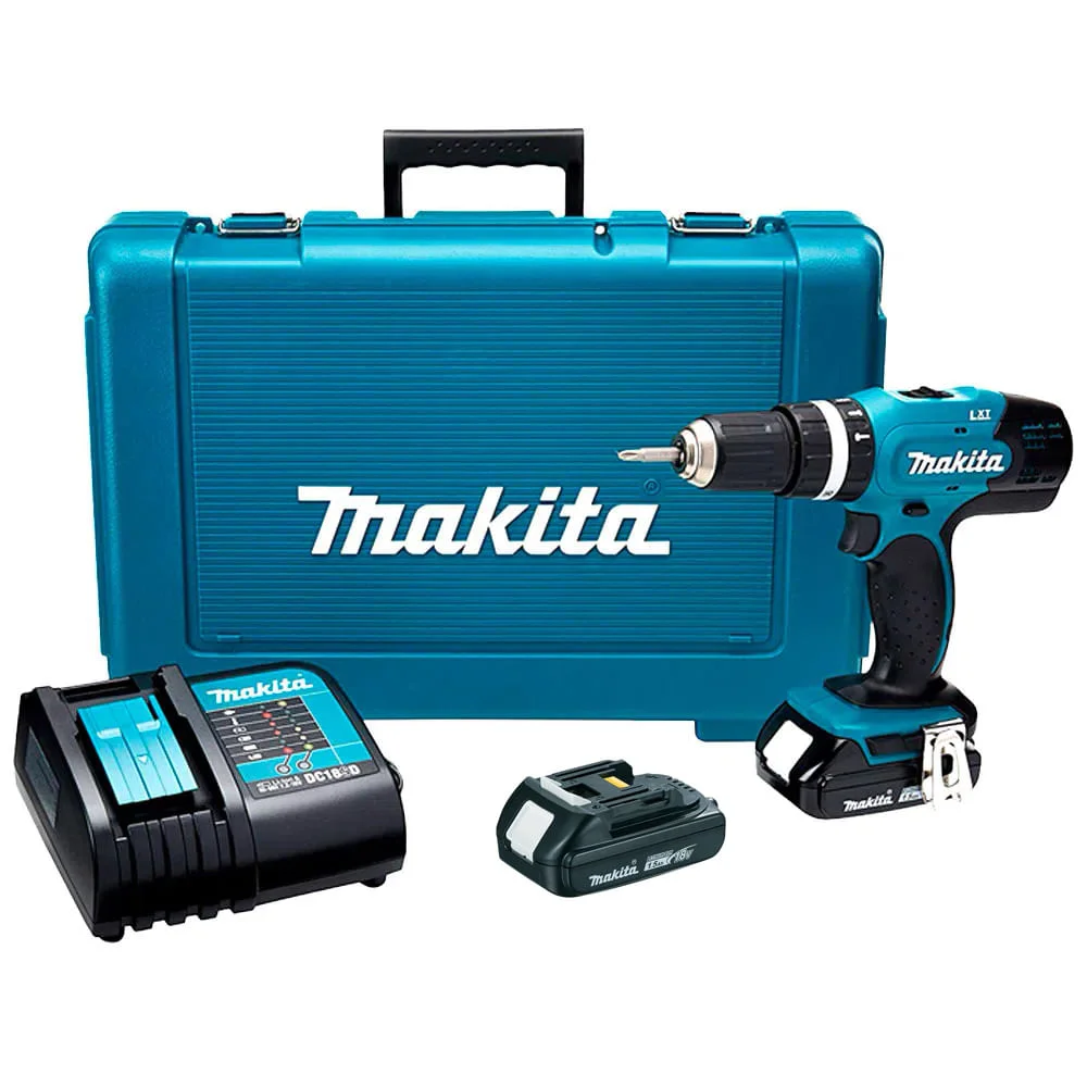 Parafusadeira e Furadeira de Impacto à Bateria 18V DHP453SYE Makita