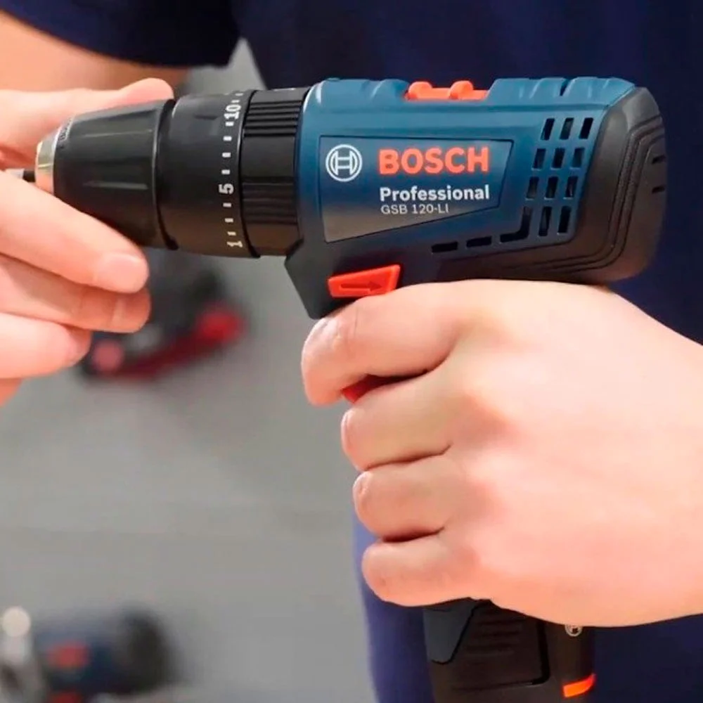 Parafusadeira e Furadeira de Impacto à Bateria GSB 120-LI 12V Bosch