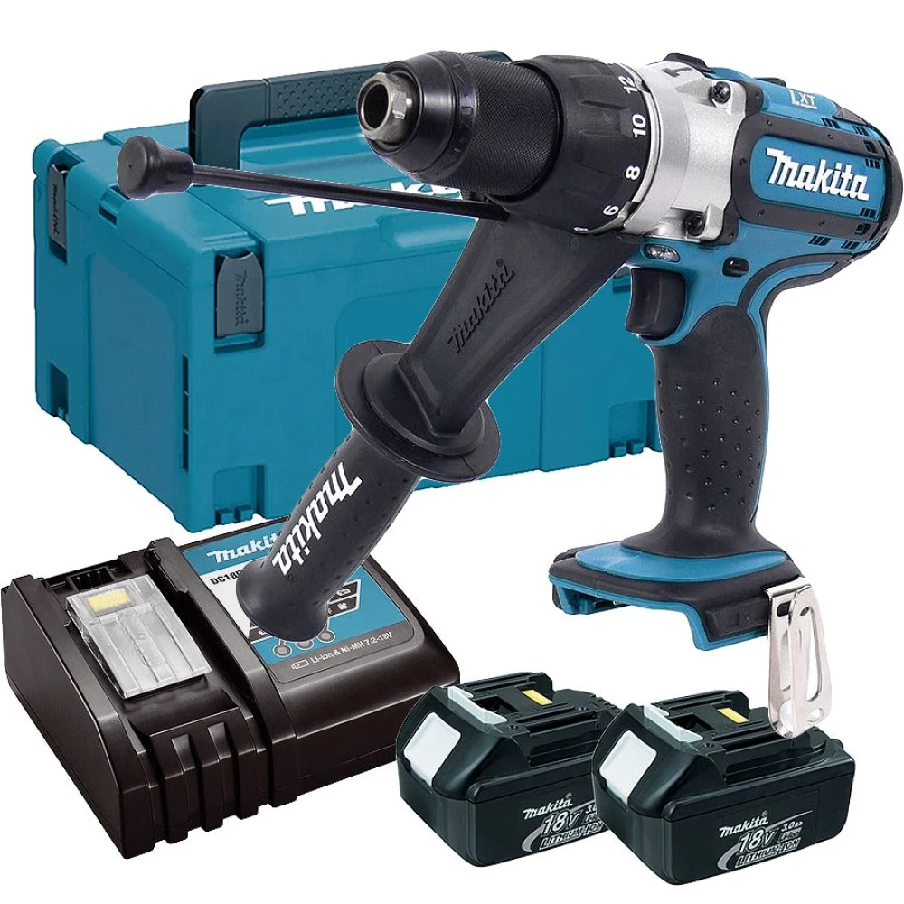 Parafusadeira e Furadeira Impacto à Bateria 13mm 18V DHP451RFE Makita