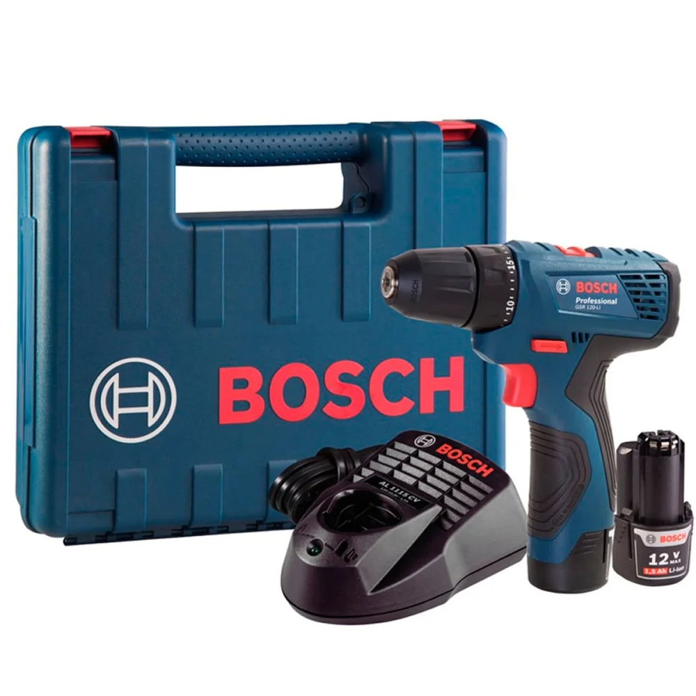 Parafusadeira Furadeira à Bateria GSR120-LI Bosch Bivolt